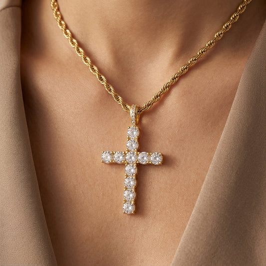 Collar de Cruz | Oro