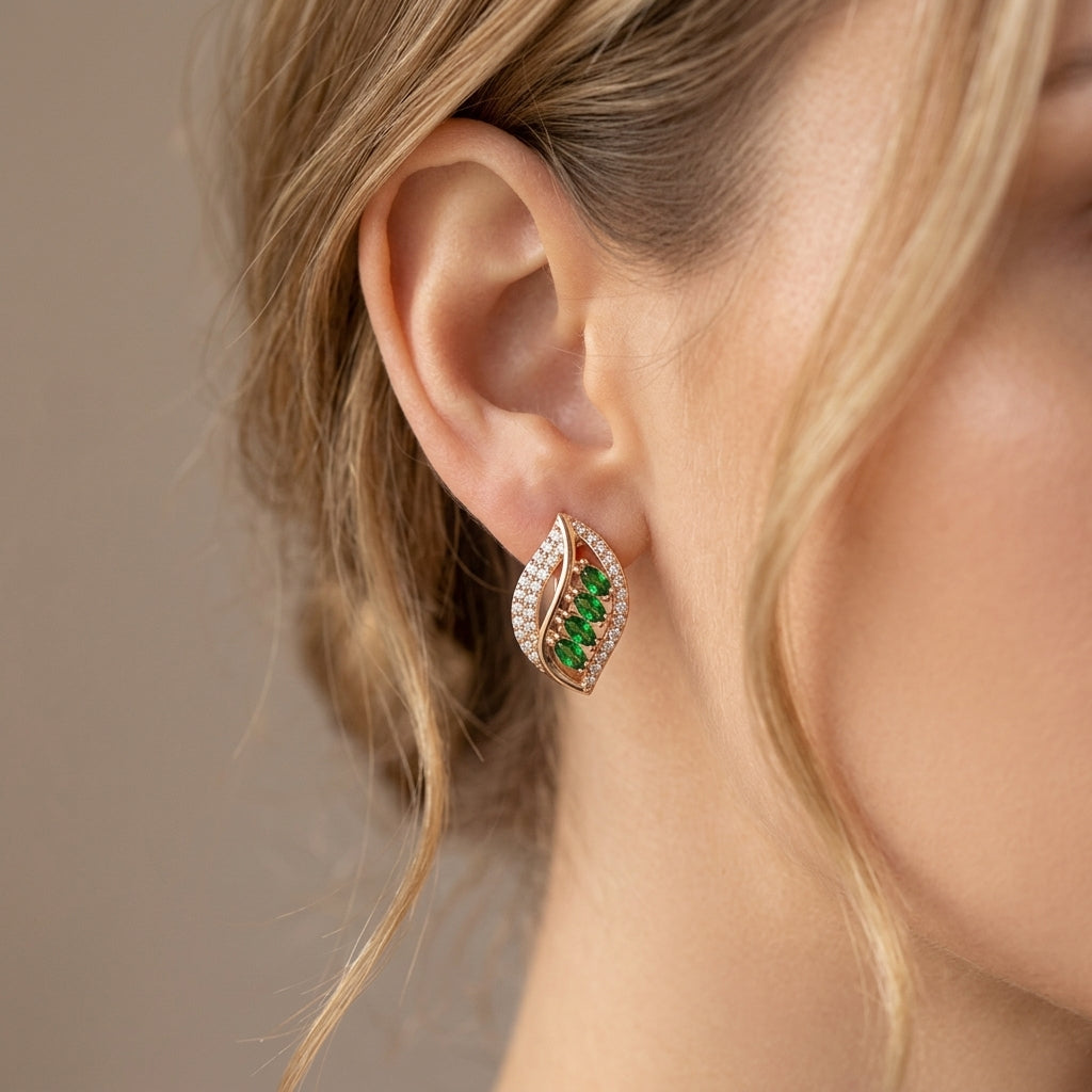 Isola Verdancia Aretes | Oro