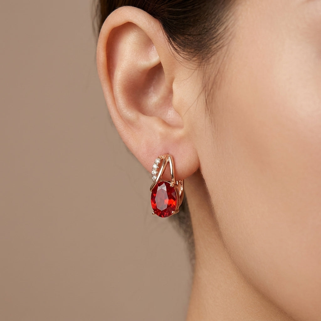 Veressa Ruberine Aretes | Oro