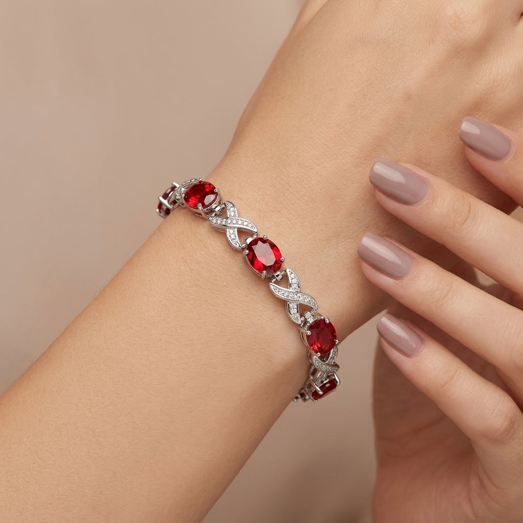 Alendra Flameaux Pulsera | Oro Blanco