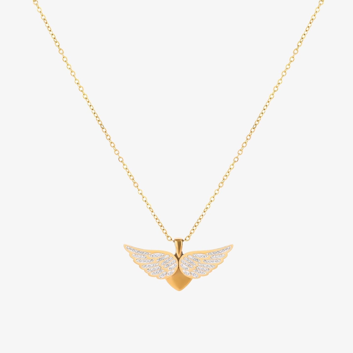 Collar de Alas de Ángel al Vuelo | Oro