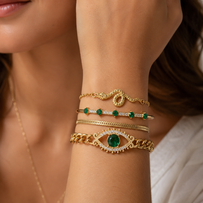 Serpina Veyra Set de Pulseras | Oro