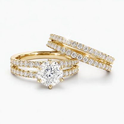 Set de Anillos Eternal Radiance  Oro