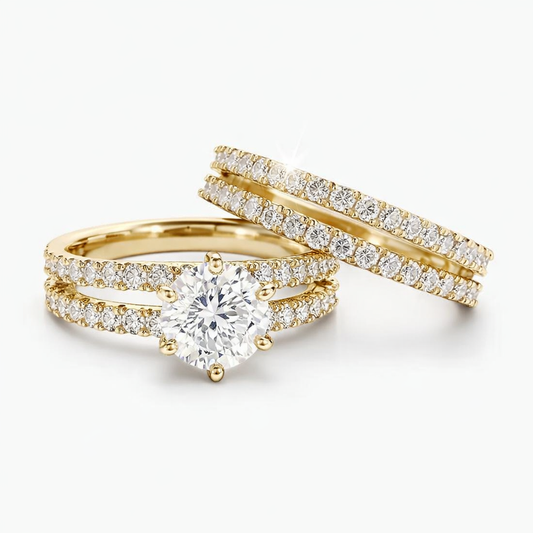 Set de Anillos Eternal Radiance  Oro
