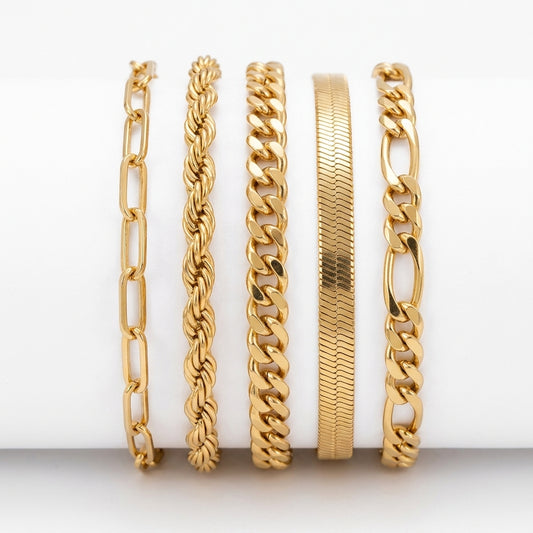 Ellis Renner Set de Pulseras | Oro