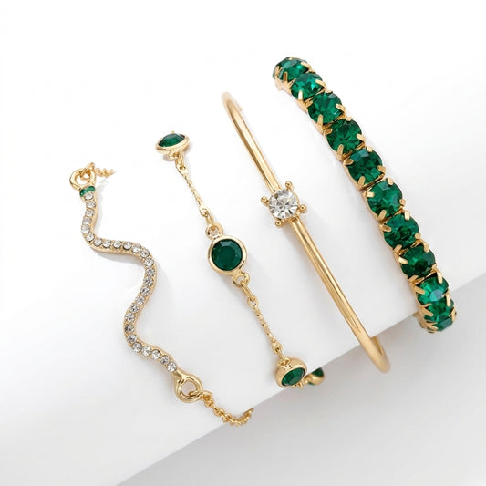 Sorina Feldwyn Set de Pulseras | Oro Blanco