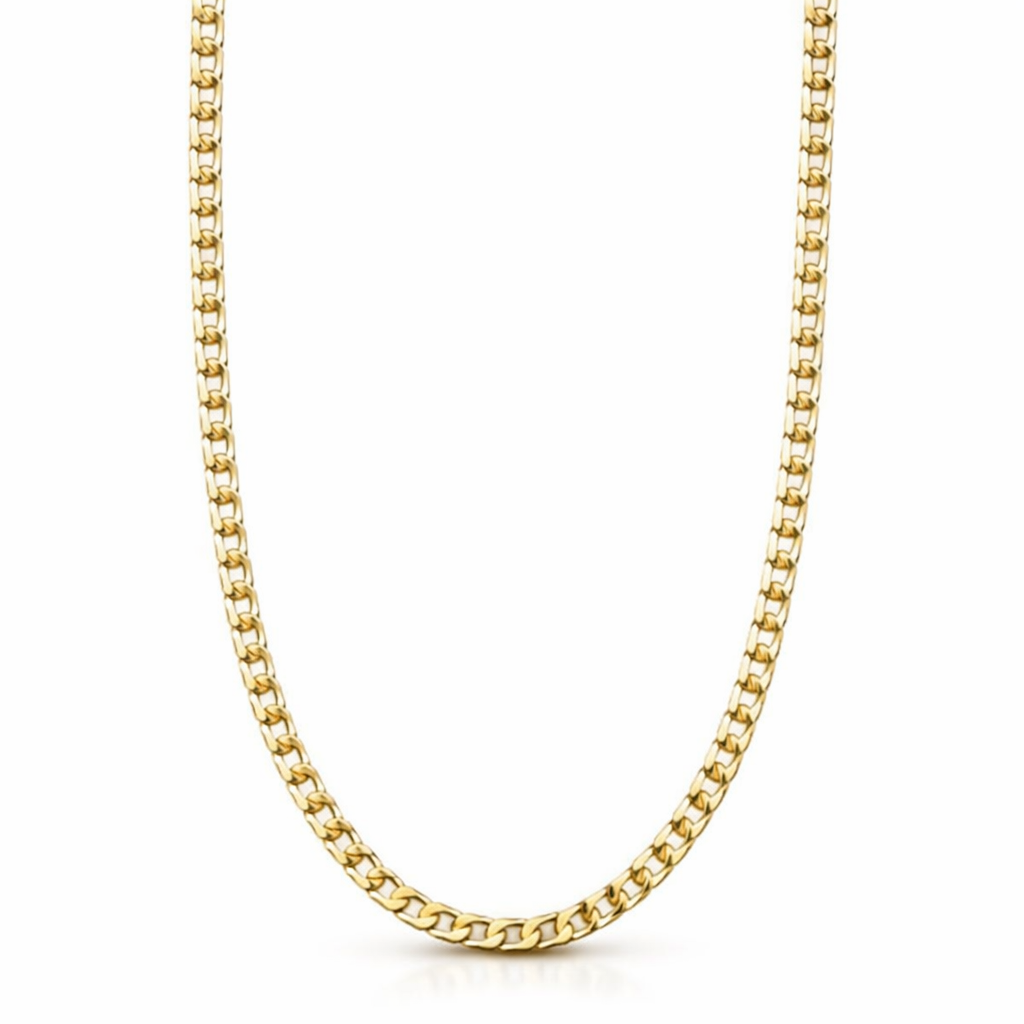 Collar de Cadena Barbada Plana