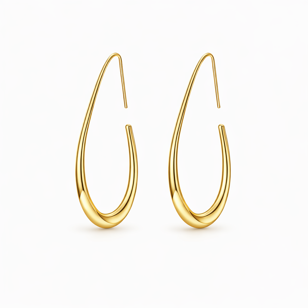 Aretes de Argolla Soleados | Oro