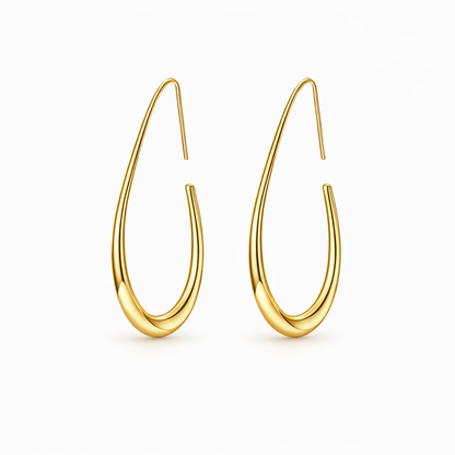 Aretes de Argolla Soleados | Oro
