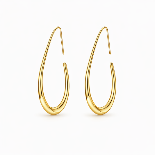 Aretes de Argolla Soleados | Oro