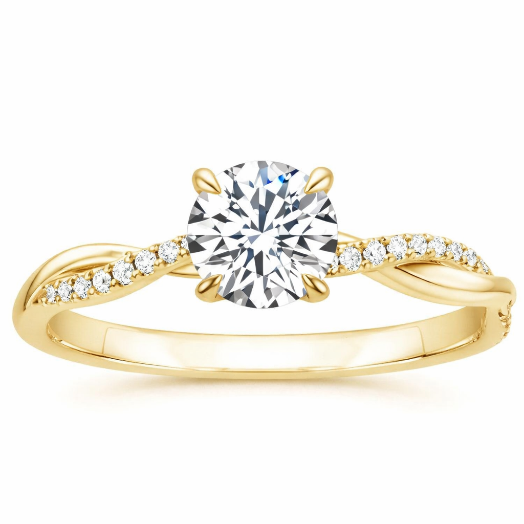 Anillo Jane Trenzado con Diamantes