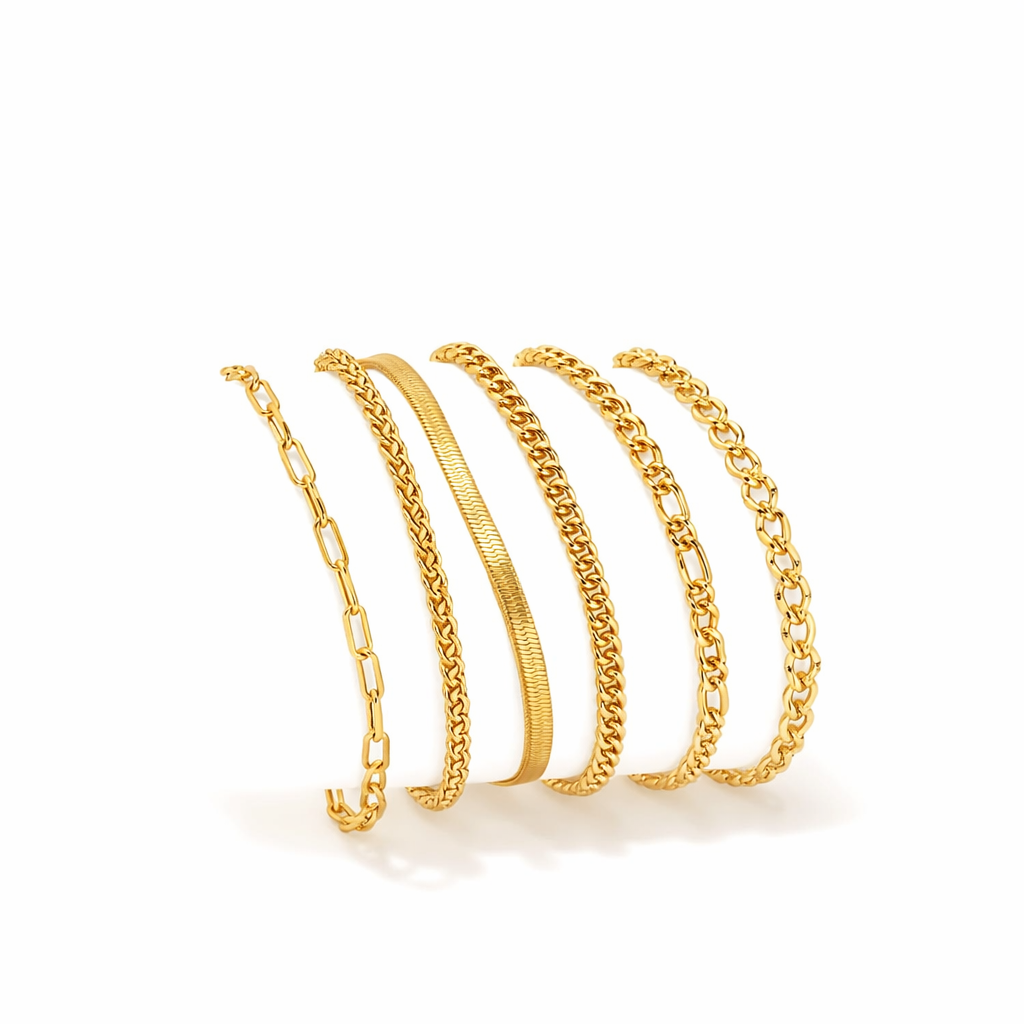 Ellis Renner Set de Pulseras  Oro