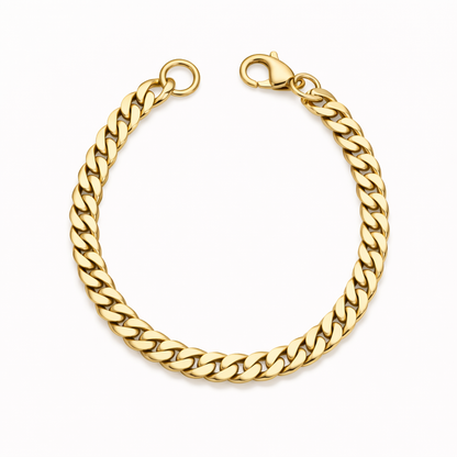 Pulsera Cubana Herencia | Oro