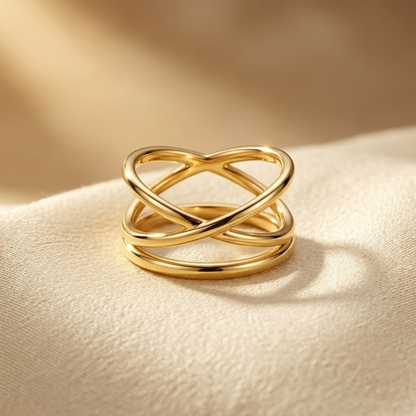 Anillo Envuelto Minimalista en Oro
