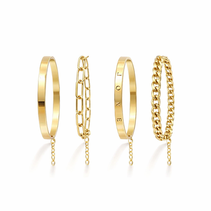 Set de Pulseras Elan de Oro