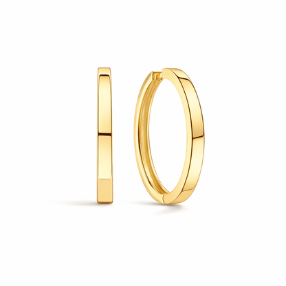 Gia Aretes de Argolla Llamativos | Oro