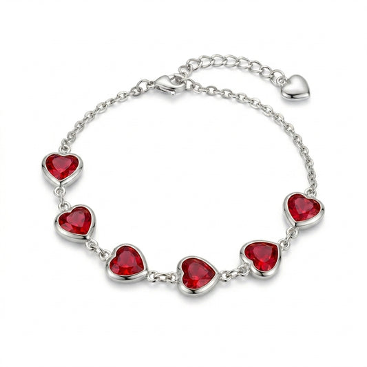 Ophelyra Garnetelle Pulsera | Oro Blanco