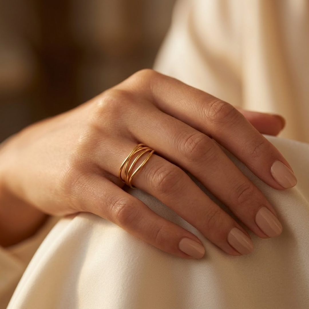 Anillo Envuelto Minimalista en Oro