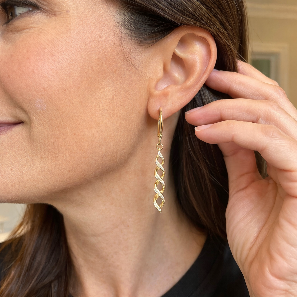 Ava Aretes Giro Brillante | Oro
