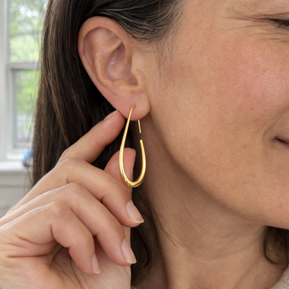 Aretes de Argolla Soleados | Oro
