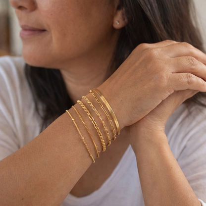 Set de Pulseras Clásicas Isabella de Oro