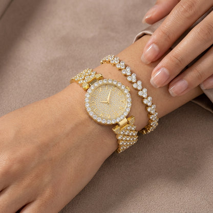 Set de Reloj y Pulsera Luxe Radiance | Oro