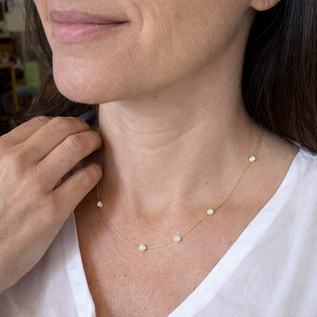 Collar Estrellas Cayentes | Oro