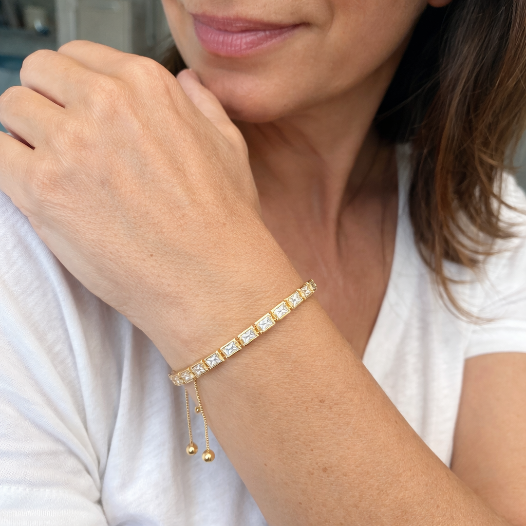 Horizonte Pulsera Tennis | Oro