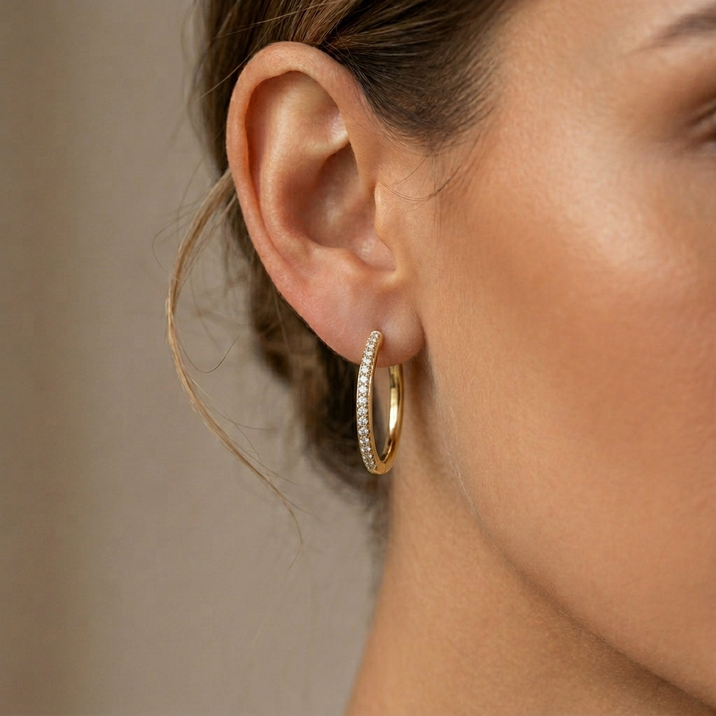 Sorel Aretes Pavé | Oro