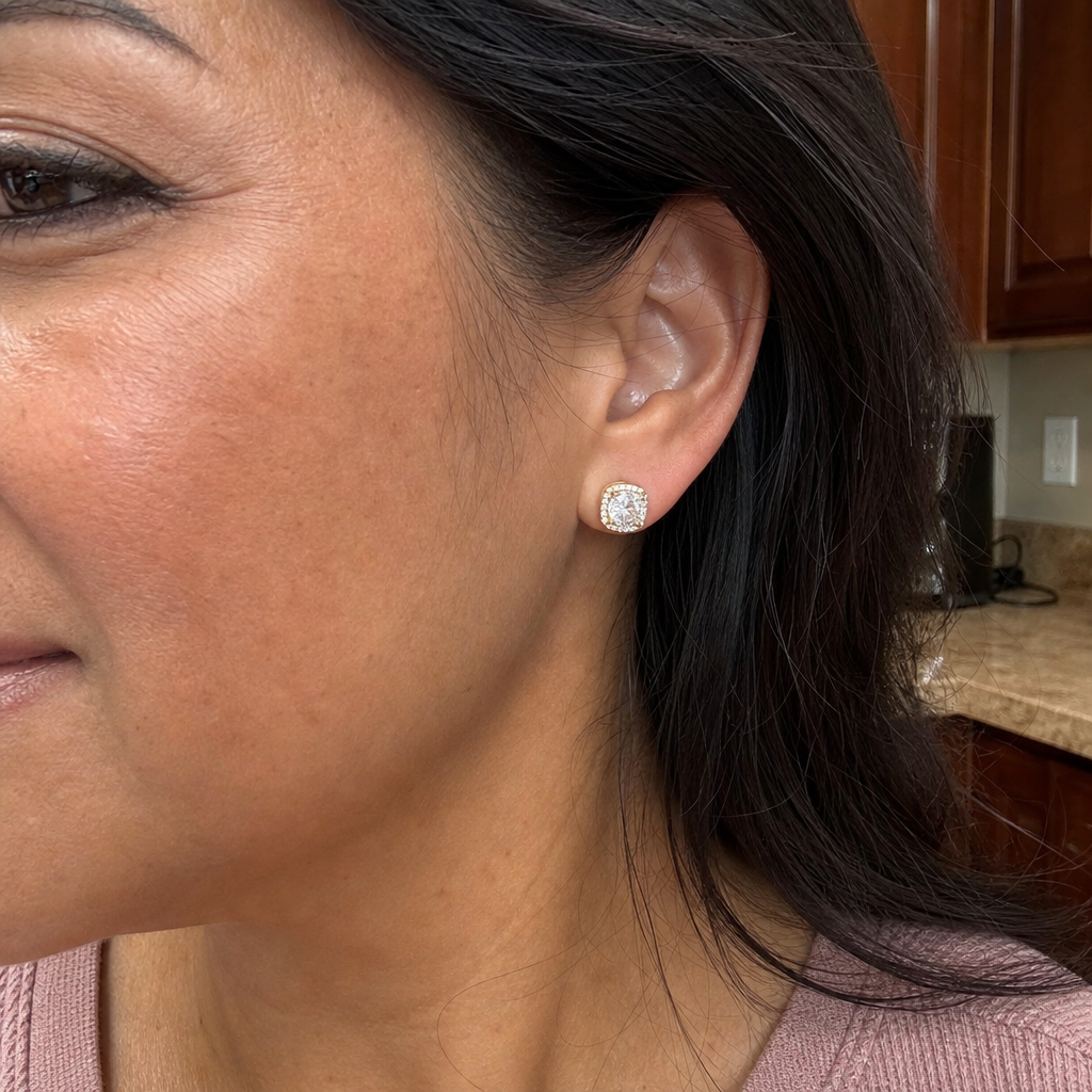 Aretes Cuadrados Nadine