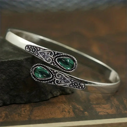 Esmeralda Devereux Pulsera | Oro Blanco