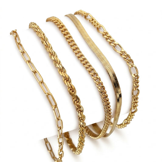Ellis Renner Set de Pulseras | Oro