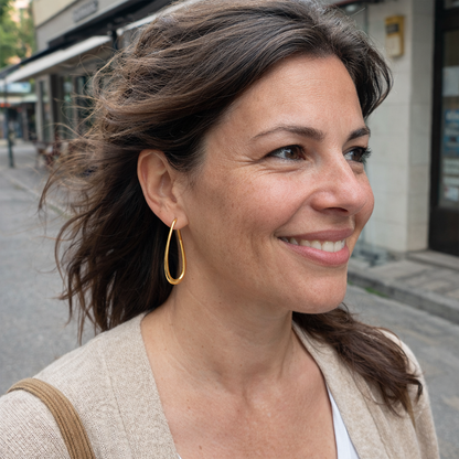 Aretes de Argolla Soleados | Oro