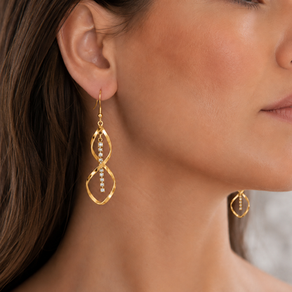 Sunbeam Aretes Espiral | Oro