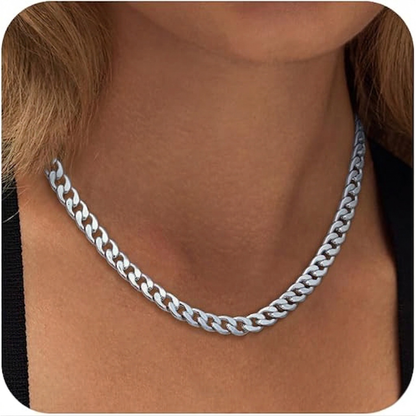 Collar de Eslabón Cubano Grueso | Oro