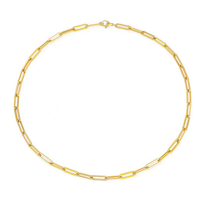Archen Collar de Cadena Elegante | Oro Blanco