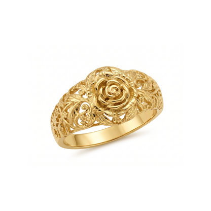 Anillo Flor Dorada | Oro