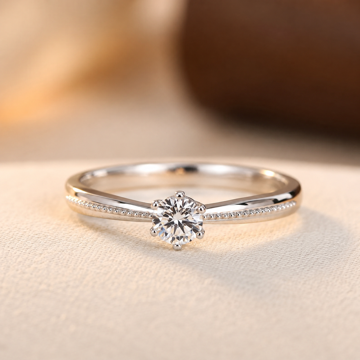 Anillo Solitario Firma Clara