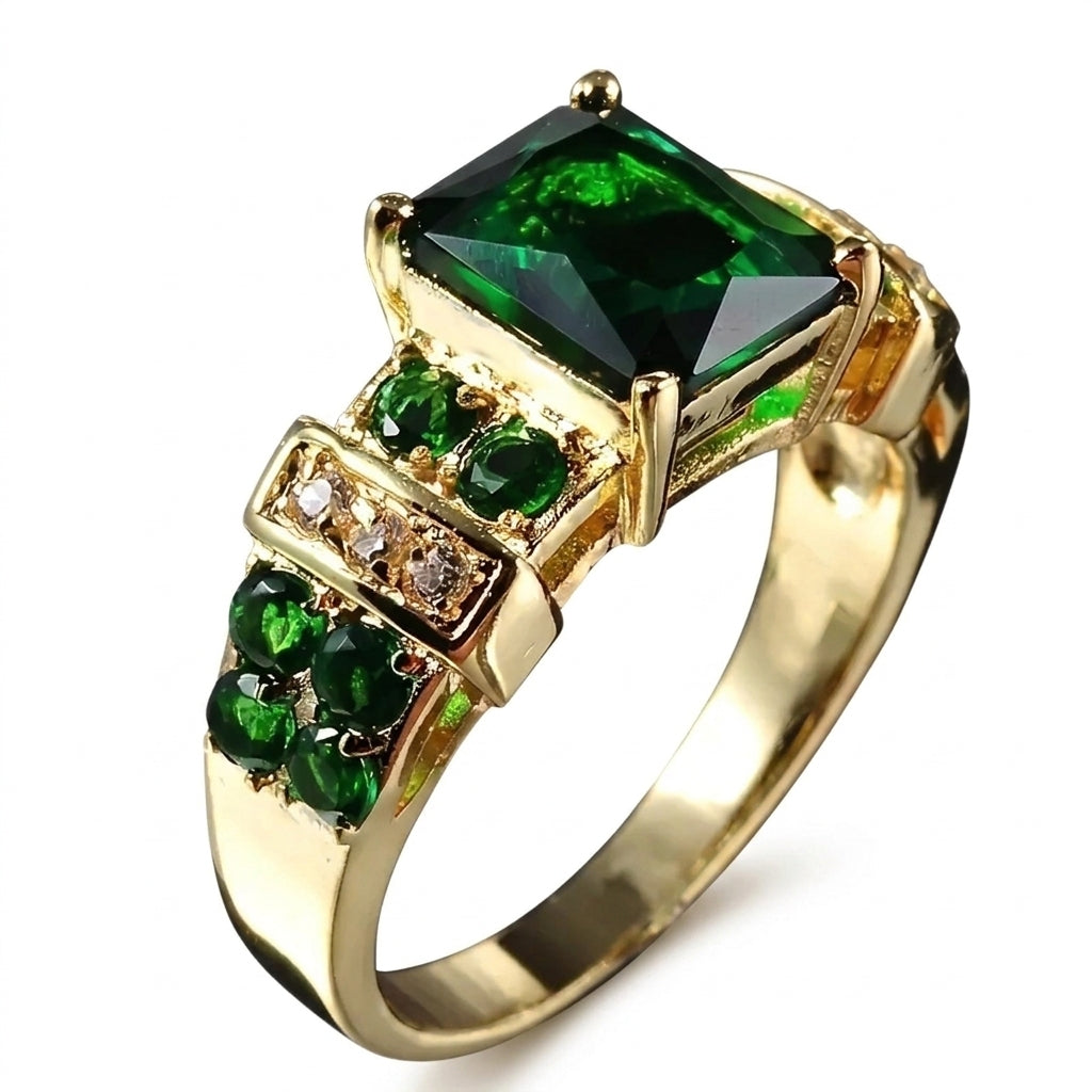 Anillo de Esmeralda Exquisito | Oro