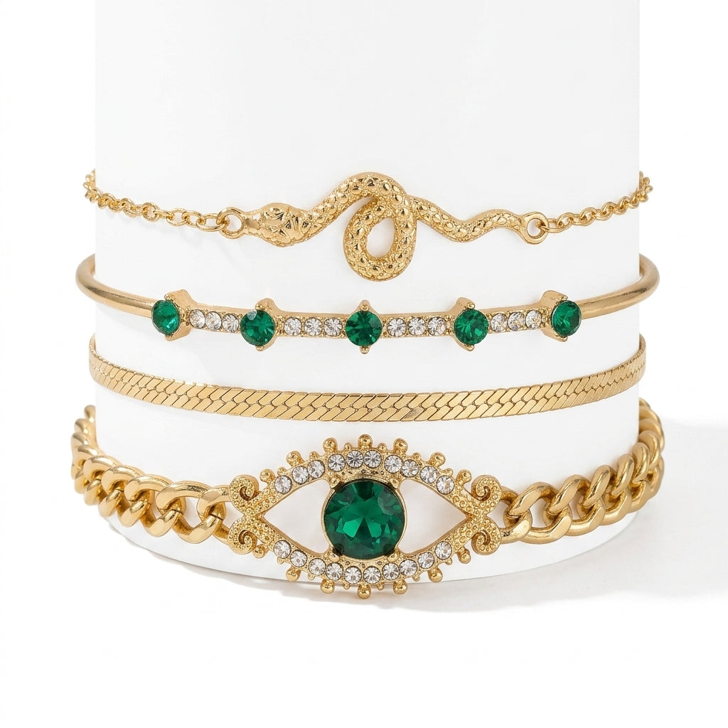 Serpina Veyra Set de Pulseras | Oro
