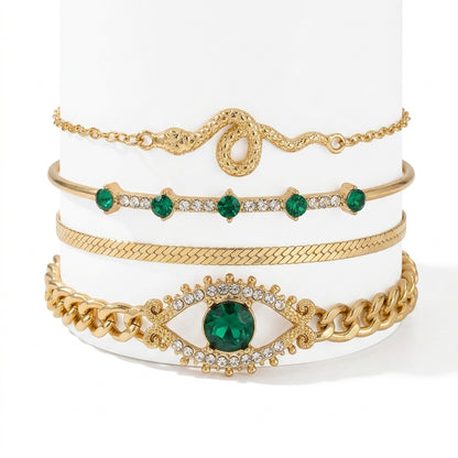 Serpina Veyra Set de Pulseras | Oro