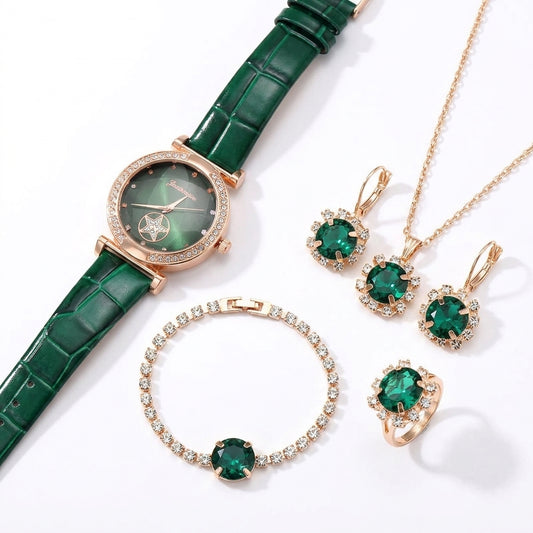 Verdantra Timecourt Set de Joyería | Oro
