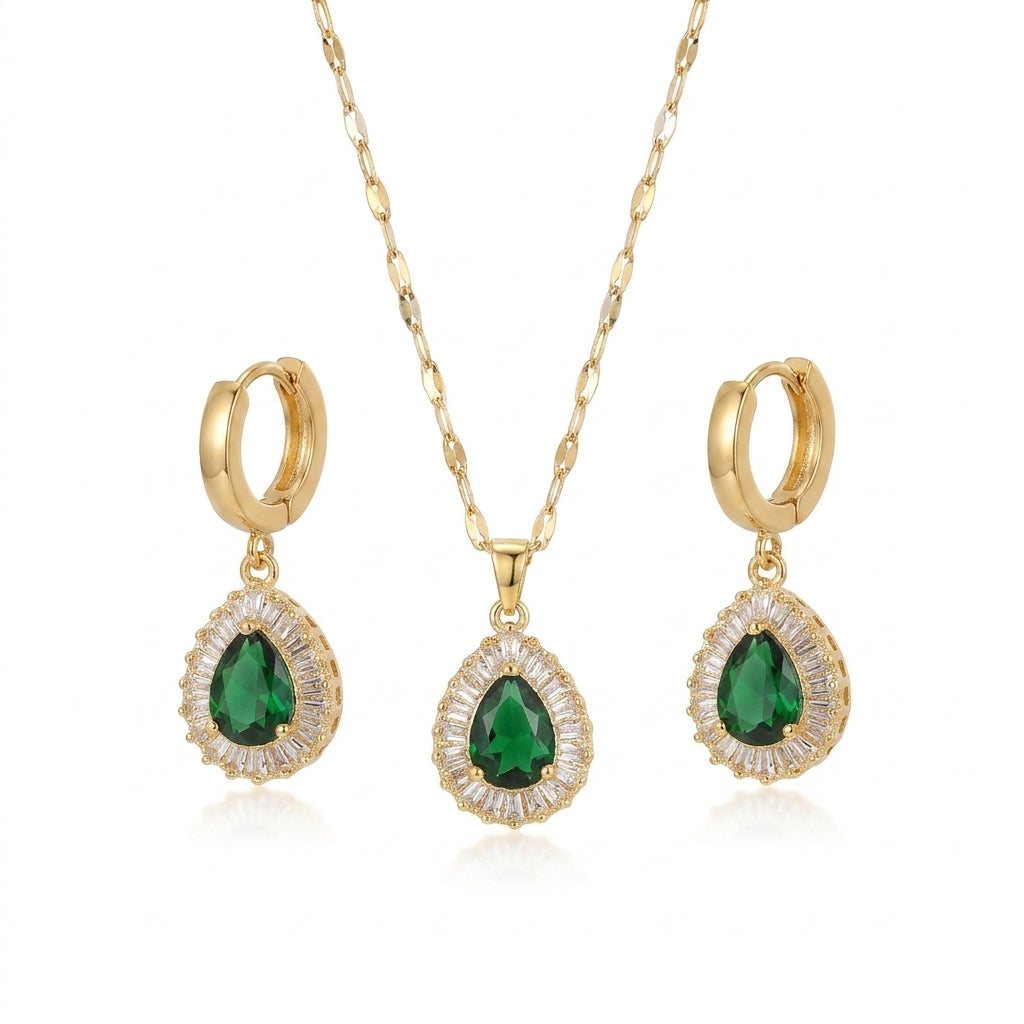 Rheya Lysandelle Set de Joyería | Oro