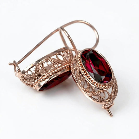 Talessia Rougefort Aretes | Oro Rosa