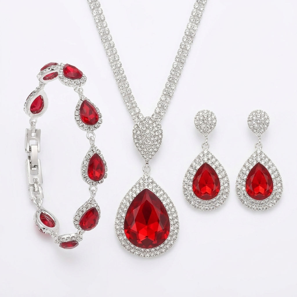 Thalira Bloodwynne Set de Joyas | Oro Blanco