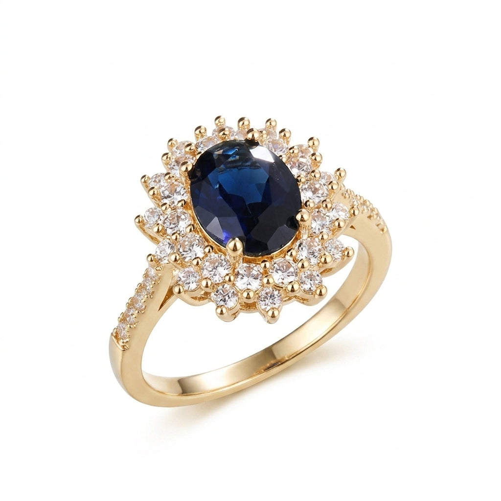 Vionne Saphirae Anillo | Oro Blanco