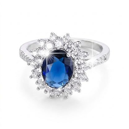 Vionne Saphirae Anillo | Oro Blanco