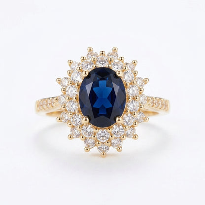 Vionne Saphirae Anillo | Oro Blanco