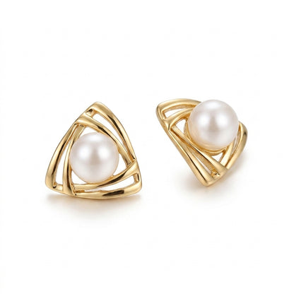 Aretes de Perla y Oro Exquisitos | Oro