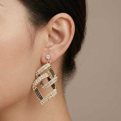 Stella Virelle Aretes en Capas | Oro